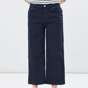 Joules Connie Wide Leg Crop Pants french navy